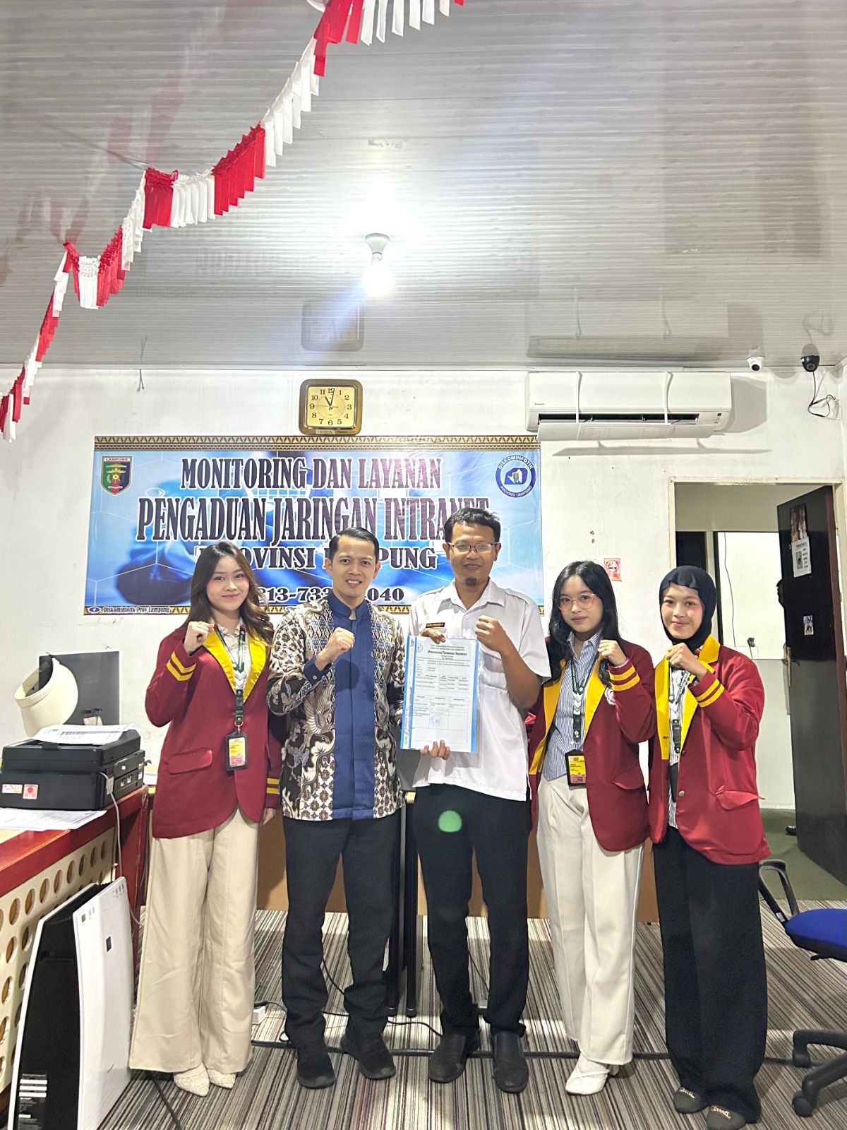 Freelance Intern University student at the Lampung Province Communication Service